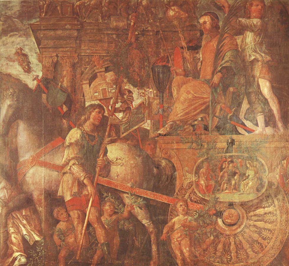 Caesar-s Chariot From the triumph of caesar Mantegna